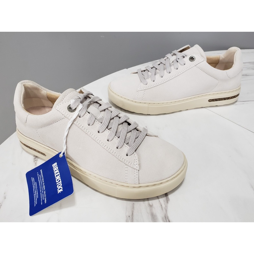 NEW NO BOX SZ 5 EU 36 Birkenstock Bend Low Suede Leather Sneakers Antique White
